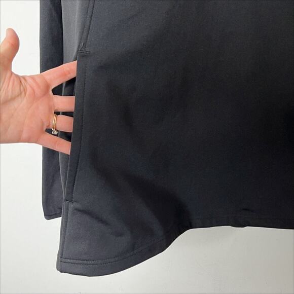 Reebok Men's Half Zip Pullover Sweater XL Black Hoodie Fleece Athletic Jacket - Picture 5 of 9